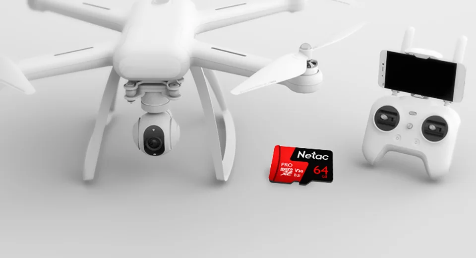 Netac P500 Pro 64 ГБ, Micro SD карта, 128GB карты памяти U3 V30 компьютер видеокарты до 100 МБ/с. 256 Гб карта памяти для смартфона Drone