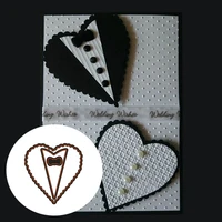 heart bow tie carbon steel cutting dies stencil craft for diy creative scrapbook cut stamps dies embossing 75 379mm