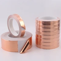 new 20 meters 568101520304050mm single conductive adhesive copper foil tape emi shielding heat resist for electric guita