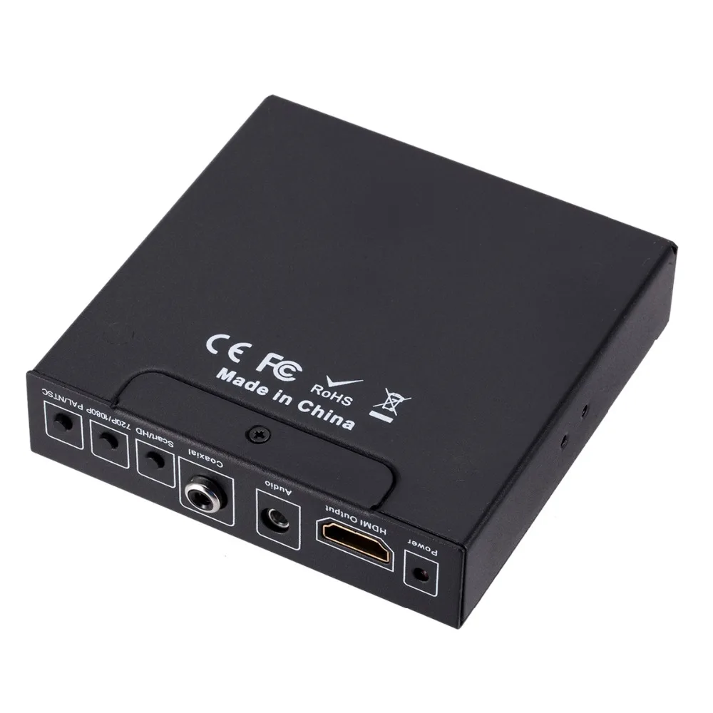 Адаптер SCART HDMI совместимый с адаптер Full HD 1080P Coaxia Видео Аудио конвертер для DVD