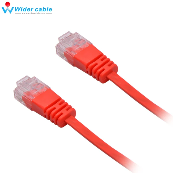1 м высокая скорость под ковром Плоский CAT6 Ethernet кабель прошел Fluke Lan Сетевой