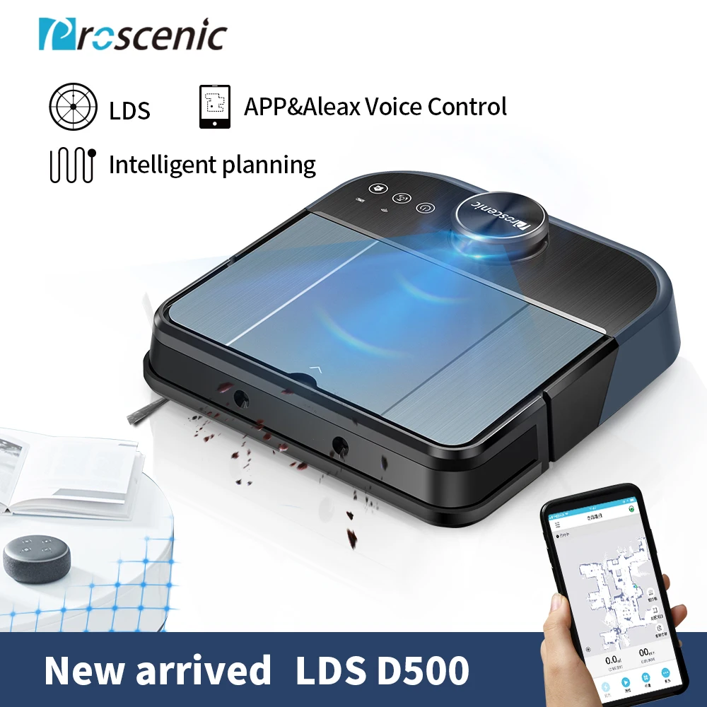 Proscenic D500 WLAN LDS лазерный робот роботы пылесосы 3200ma повторное зарядное устройство