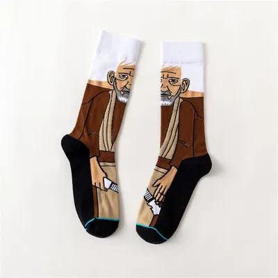Новые Звездные войны фильм носки Мастер Йода косплей носки Wookiee Jedi Knight новинка Мужские Женские носки мягкие удобные Sox Прямая поставка - Цвет: 8