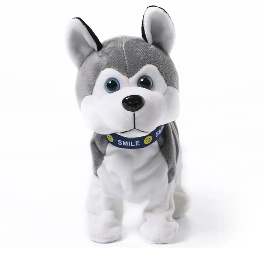 Husky Детские говорящие игрушки Кукла электрическая ходящая собака милый плюшевый щенок с музыкой лай функция распознавания обучающая игрушка - Цвет: Husky