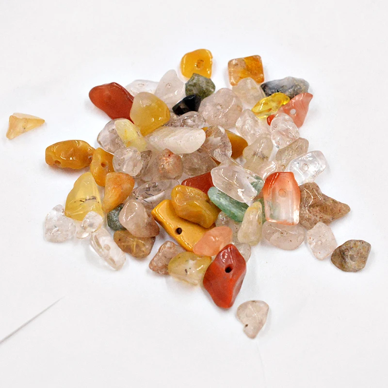 FLTMRH Natural 18 Type Material Stone Freeform Gravel DIY Gems Loose Beads Strand Jewellery Making | Украшения и аксессуары
