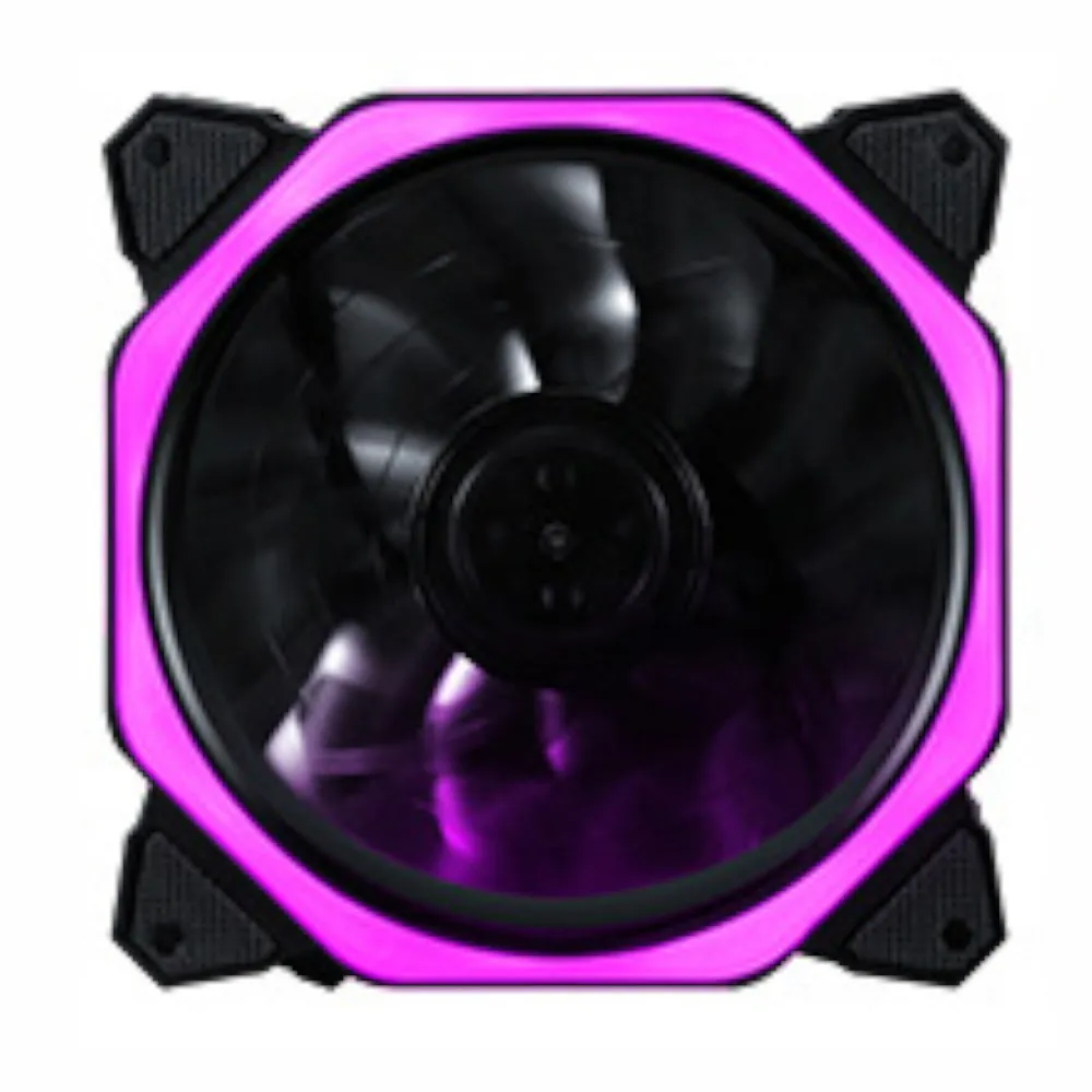 purple RGB свет cpu кулер охлаждающий вентилятор Ультра тихий Прочный Алюминиевый ПК бесшумный охлаждающий вентилятор cpu кулер теплоотвод для компьютера - Цвет лезвия: purple