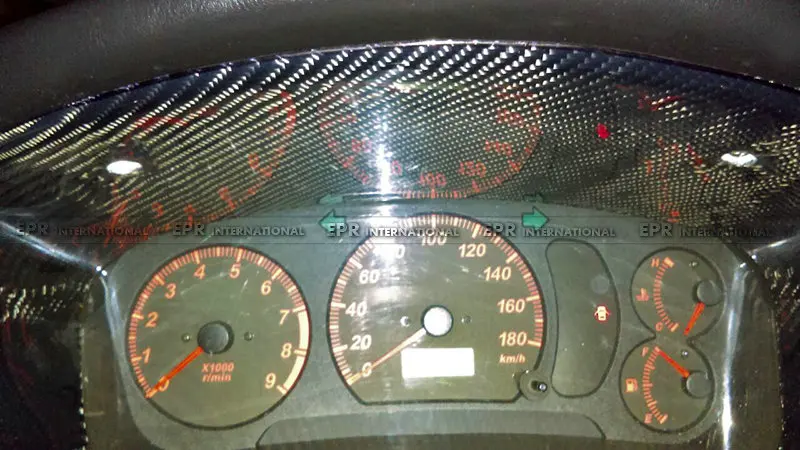 Автостайлинг для Mitsubishi Evolution EVO 5 6 карбоновое волокно Dash Cluster Surround Замена
