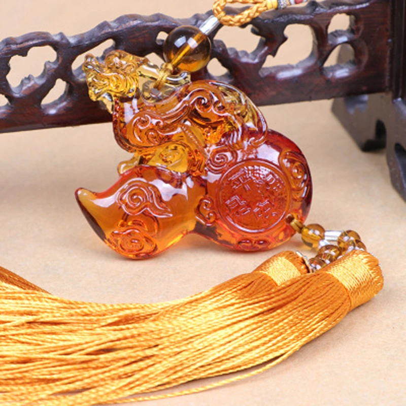 Новый тип страховки мира Висячие части автомобиля кристалл PI xiu gourd автомобильные