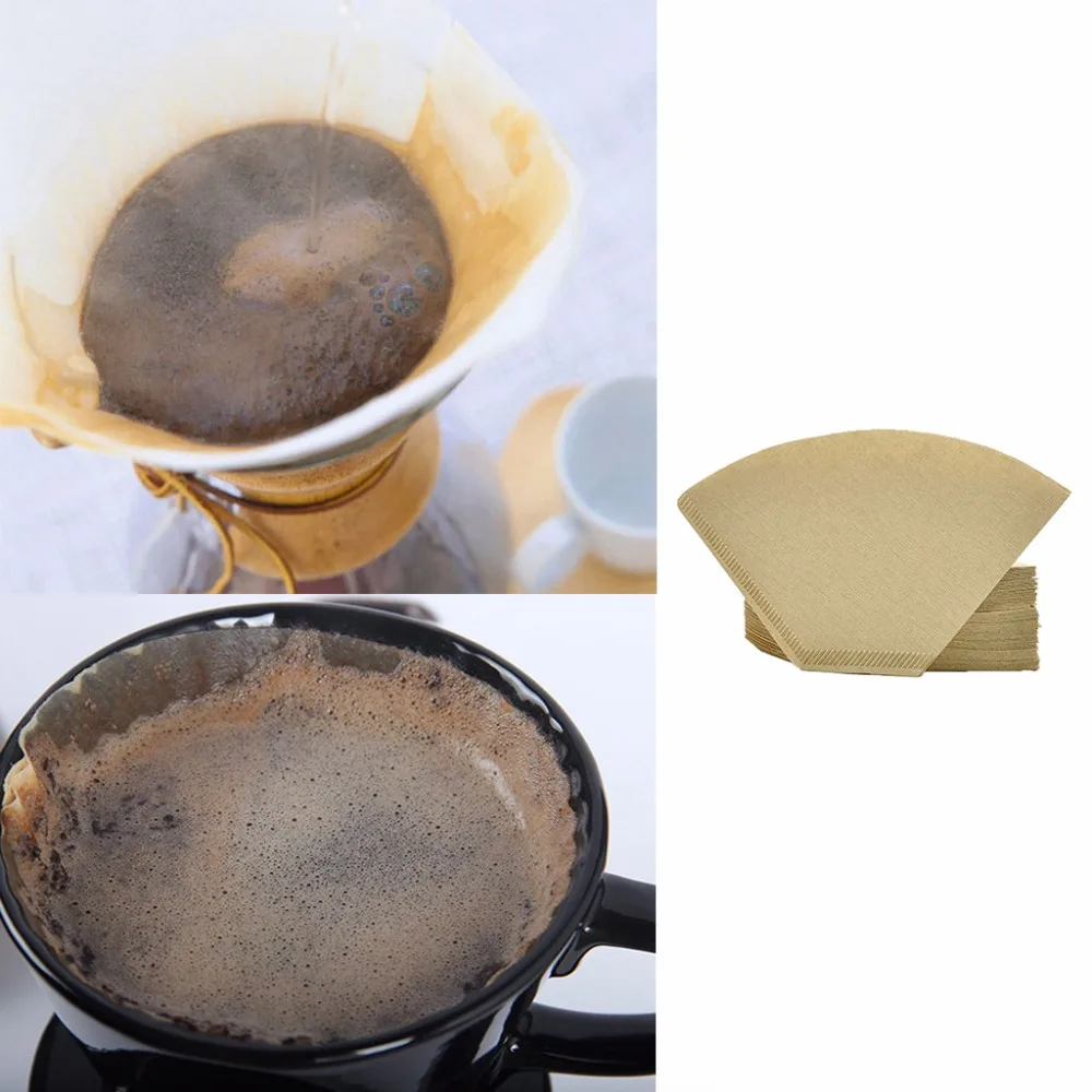 

101 "V" Shape Coffee Cup Filter Paper Espresso Machine Mocha Pot Strainer Sheet