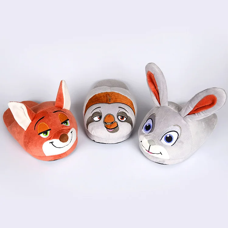 Женские плюшевые тапки с героями мультфильмов модель 2017 года стильные мужские в