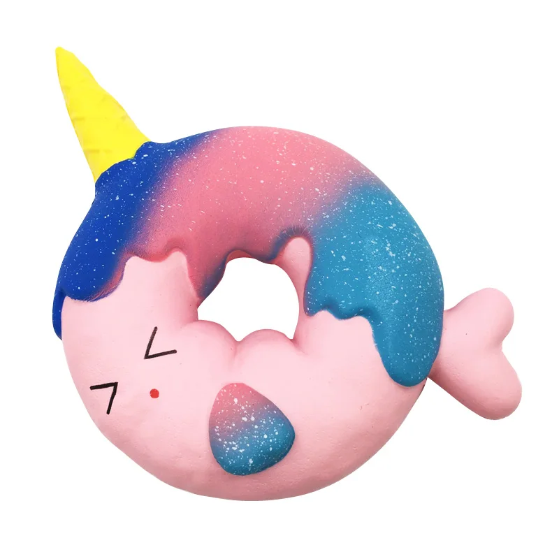 Kawaii Сжимаемый Единорог пончик радужные цвета детские сжимаемые игрушки оптом |
