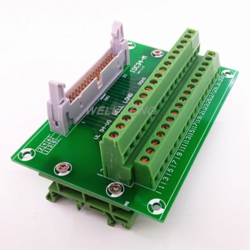IDC34 2x17 штифтов 0 1 &quotштыревой секционный щит клеммный блок разъем.|terminal block|connector