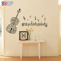 violin music wall stickers for kids room wall decal baby nursery music vinyl stickers home decoration teen bedroom living room