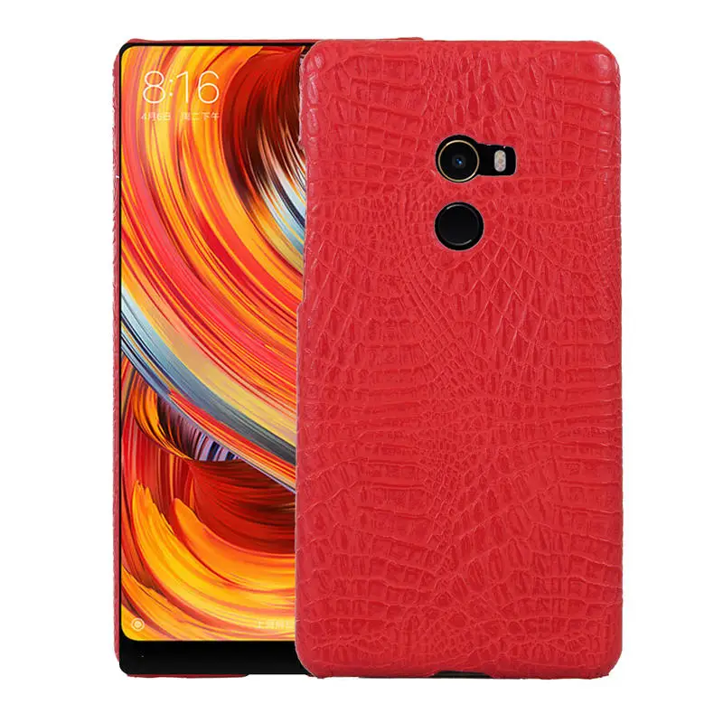 Для Xiaomi Mi Mix 2 чехол Mix2 Роскошный PU кожаный твердый пластиковый на заднюю панель