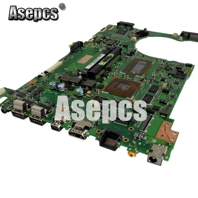 Asepcs материнская плата для ноутбука For Asus Q550LF N550LF PC PN 60NB0230 MBB000 основная CPU i7 4500U DDR3 100%