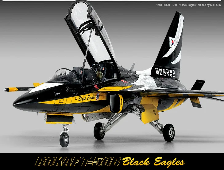 ACADEMY 12242 1/48 Scale ROKAF T-50B Black Eagles Plastic Model Building Kit | Игрушки и хобби