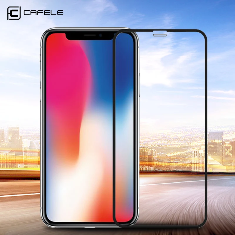Закаленное стекло CAFELE с полным покрытием для iPhone 11 Pro МАЗ X XS Max XR 4D Защита экрана