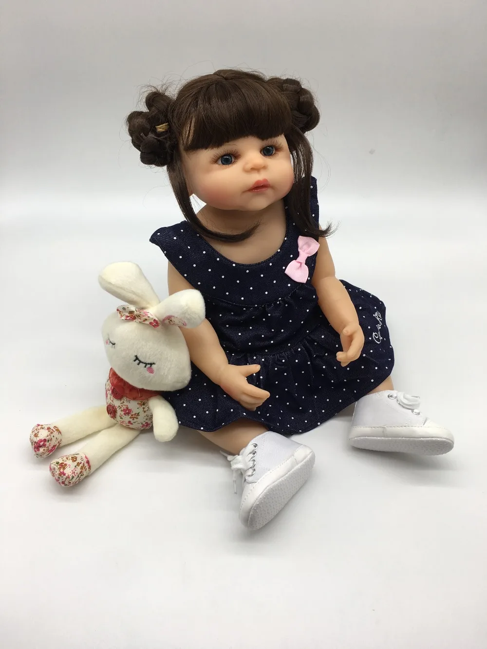 55 см силиконовая кукла для новорожденных девочек виниловая принцесс игрушки