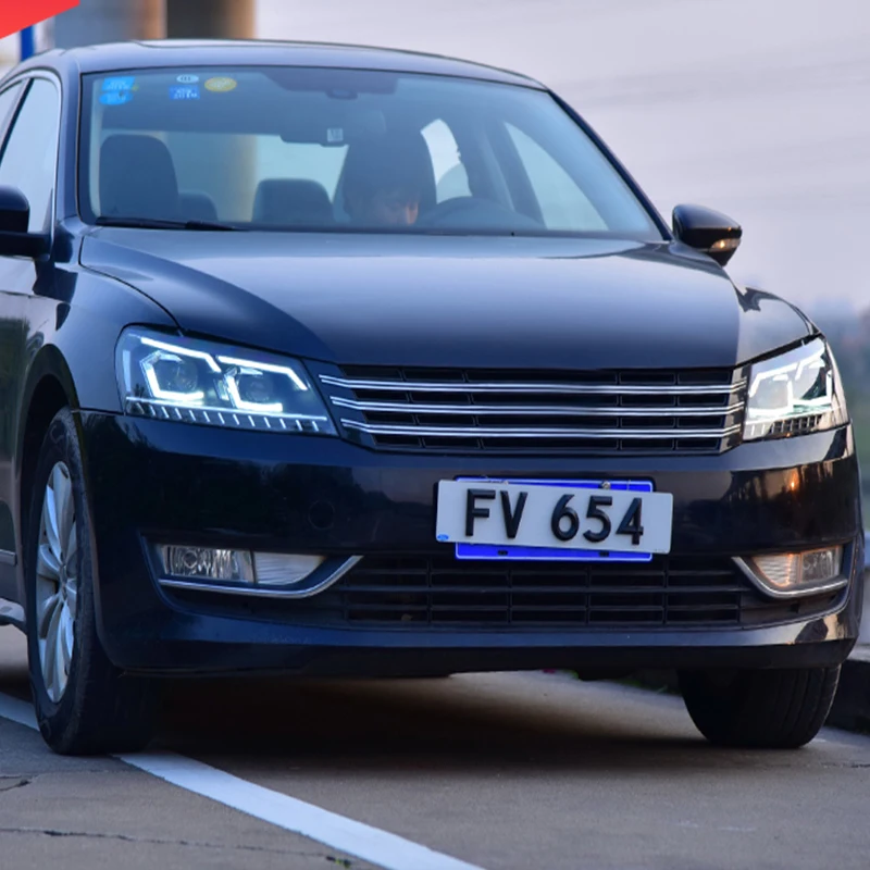 Автомобильный Стайлинг для Passat B7 US Verson 2012- фары для Passat B7 фары DRL D2H динамический сигнал поворота Hid биксеноновый луч