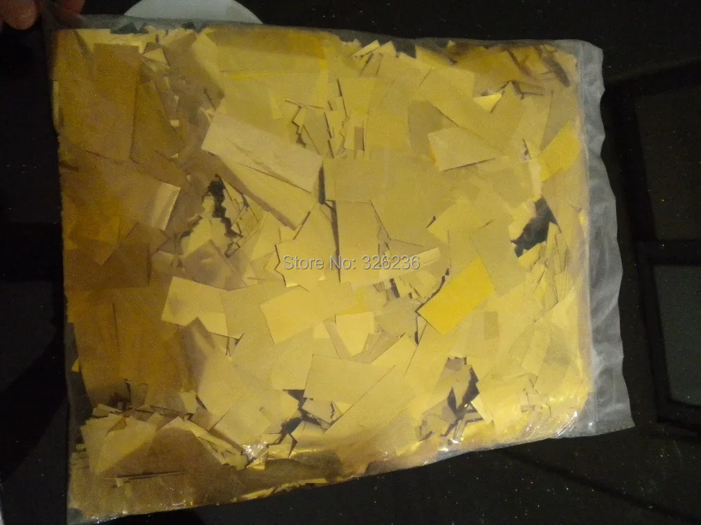 Бумажная машина для конфетти 1 кг/мешок золотая бумага радужной машины