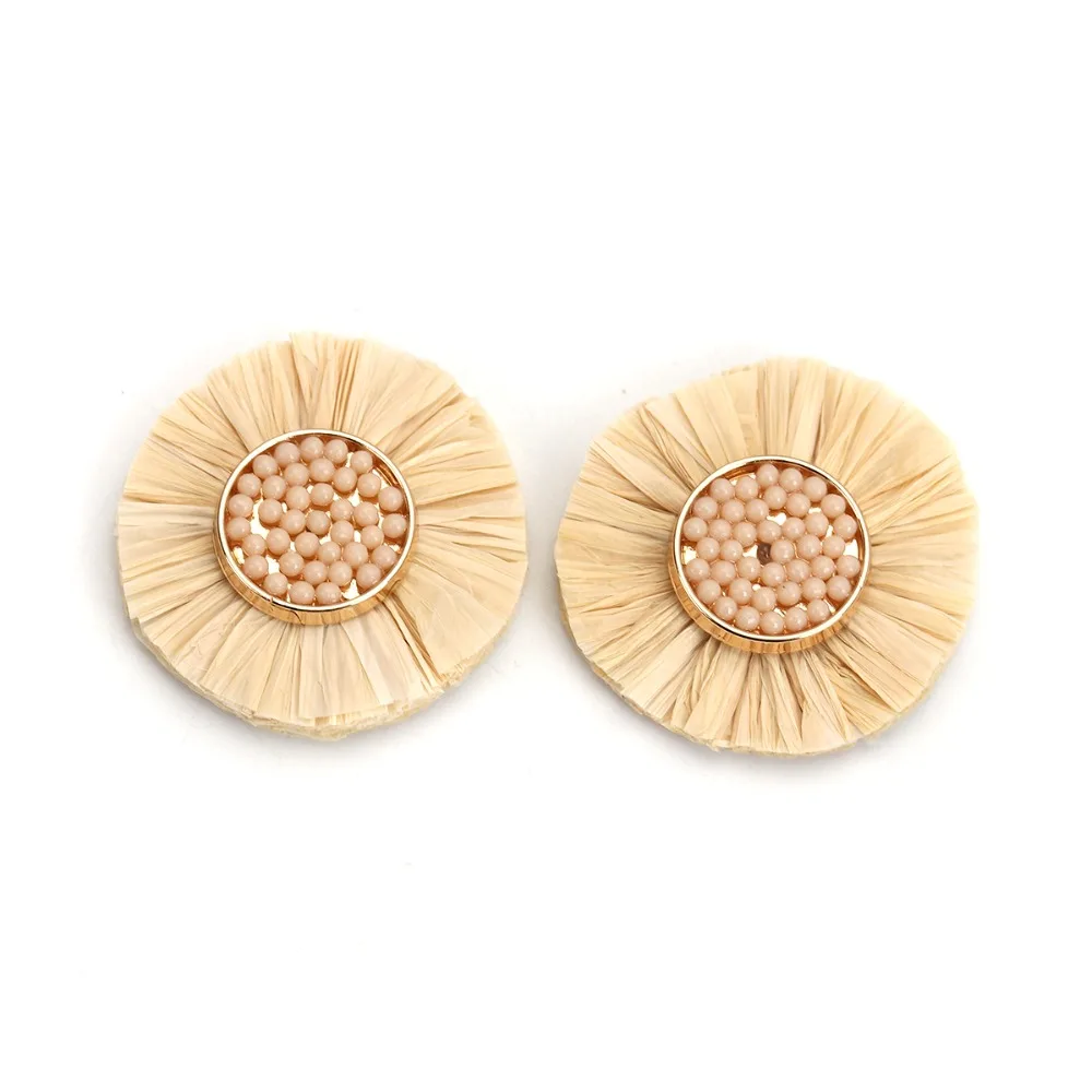 DoreenBeads модные подвески с кисточкой из рафии бумажные бусины для рукоделия и