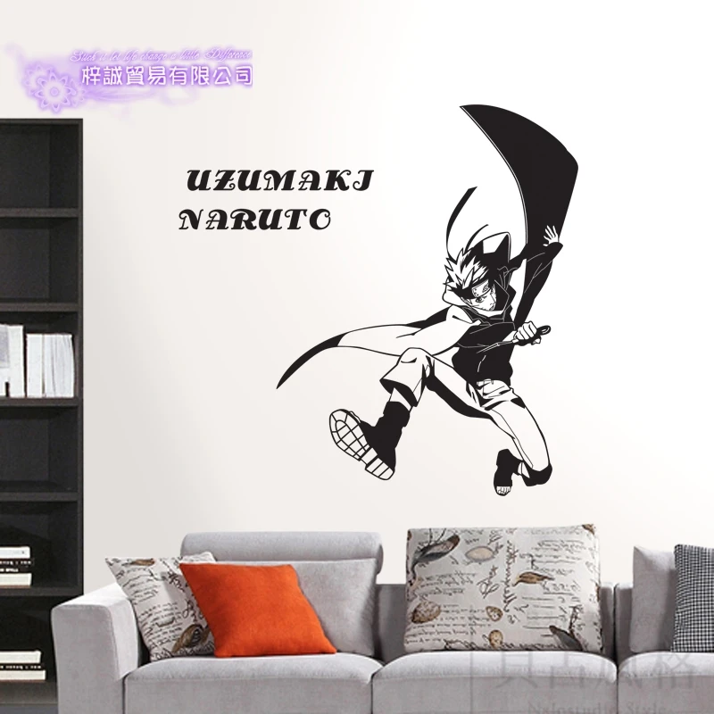Uzumaki Наруто Наклейка на стену виниловая наклейка s Декор для дома декоративное