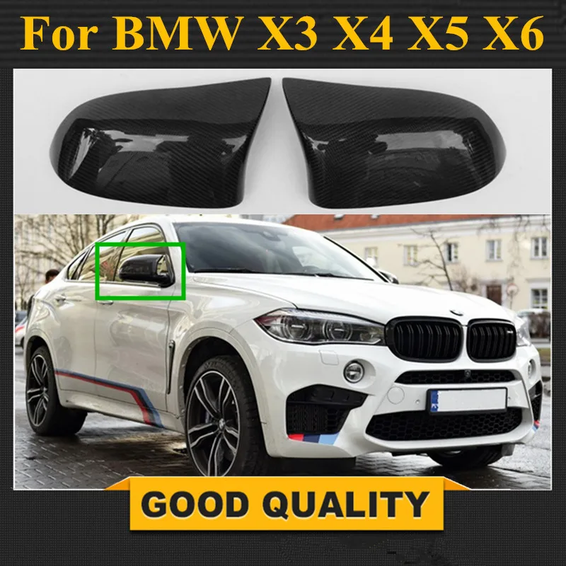 Автомобильное боковое зеркало из углеродного волокна крыло для BMW X3 F25 X4 F26 X5 F15 14 16