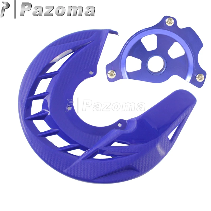 Pazoma МОТОЦИКЛ синий передний тормозной диск Защитная крышка для Yamaha YZ250F YZ250FX YZ450F