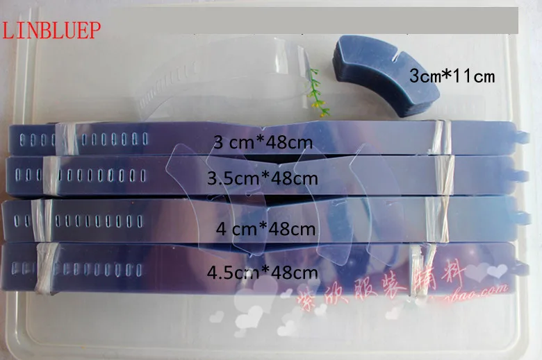 100 шт. элегантная высококачественная прозрачная опора для воротника из ПВХ и