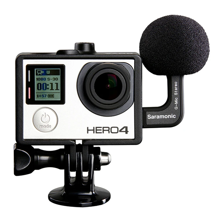 Saramonic G-Mic Gopro Mic аксессуары мини двойной стерео мяч профессиональный микрофон для Gopro Hero4 Hero3+ Hero3 экшн-камер