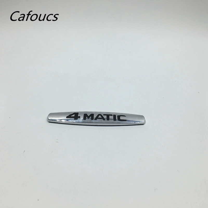 

Cafoucs Chrome 4matic 4 matic Logo Rear Trunk Emblem Badge Sticker For Mercedes CLS GLA W124 W210 W251