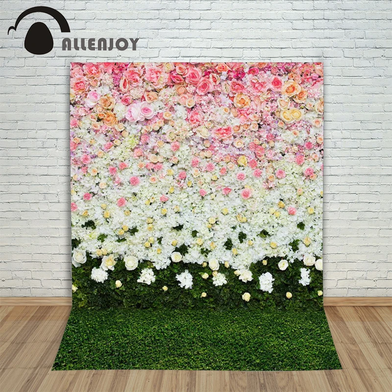 Allenjoy свадебный фон для фотосъемки цветы лужайка интерьер детский фотостудии