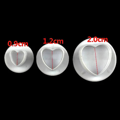 Фотообои 3 шт./компл. инструмент для украшения тортов в форме сердца кухонные