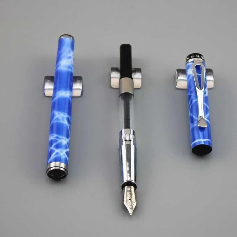 

DKW brand fountain pens metal stainless steel pen school office Stationery writing materials business gift with 5pcs ink sac 010