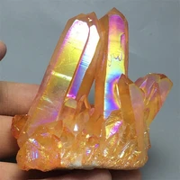 121g orang aura quartz crystal vug titanium bismuth silicon cluster rainbow