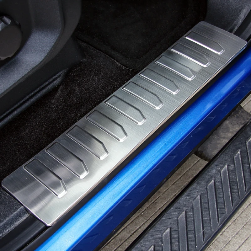 Для Ford F150 F-150 Нержавеющая сталь Интимные аксессуары внутренняя порога Накладка порога крышка отделка 4 шт