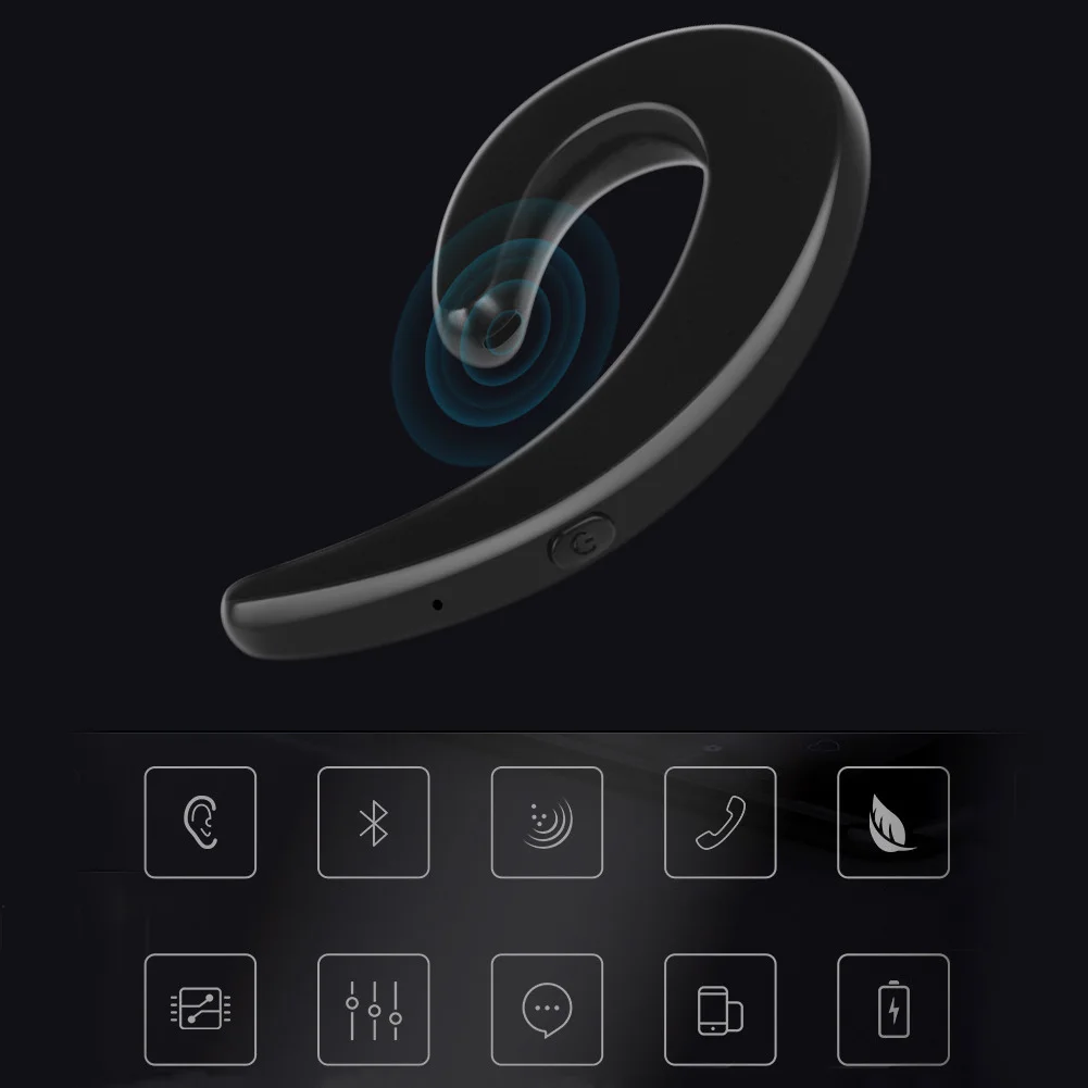 Простой беспроводной ухо гарнитура наушники микрофон удобные Bluetooth с