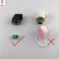 free shipping 100pcs plug internal tooth pad sealing ring angle valve leading silk pad ppr free raw material with rubber pad