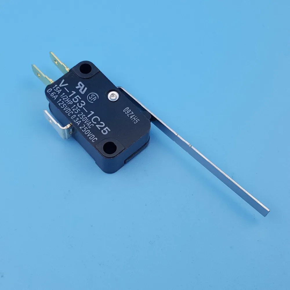 5 шт. Omron V-153-1C25 мгновенный длинный шарнирный рычажок 3Pin SPDT COM-NC-NO Мини Базовый