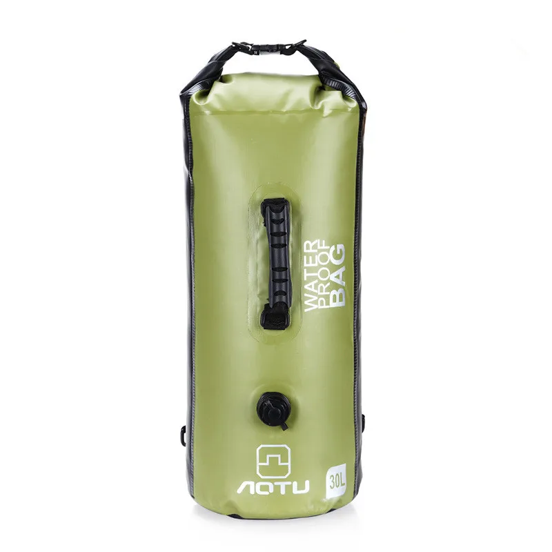 Army Green 30L большой Ёмкость рафтинг плавание Водонепроницаемый сумке просохнуть Рюкзак-мешок для каноэ каяк надувной рюкзак для плавания - Цвет: Army Green