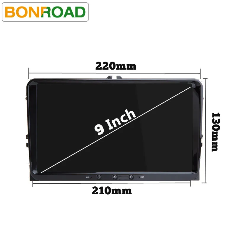 Bonroad Android 8.1.0 Allwinner T8 Octa Core 9 ''для Skoda VW Golf 6 Tiguan радио GPS навигация видео плеер Wi Fi