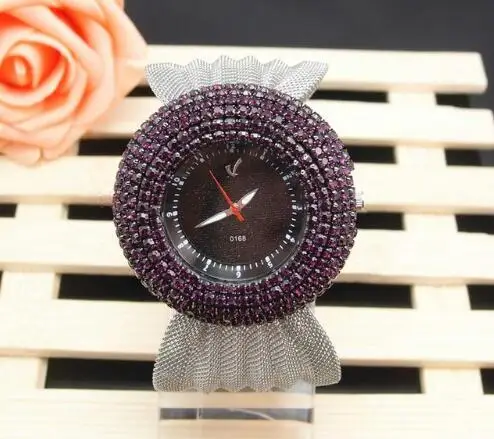 

Luxury Brand Leather Crystal Quartz Watch Women Ladies Fashion Bracelet Wristwatches Clock female relogio feminino