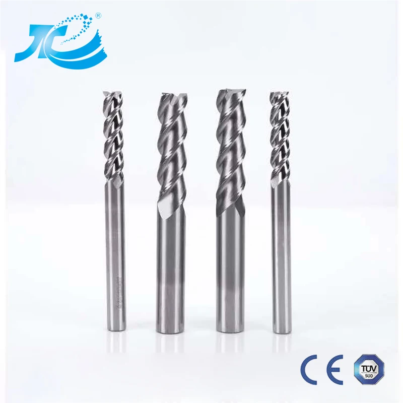 Квадратные карбидные торцевые фрезы HRC55 для алюминиевой без покрытия