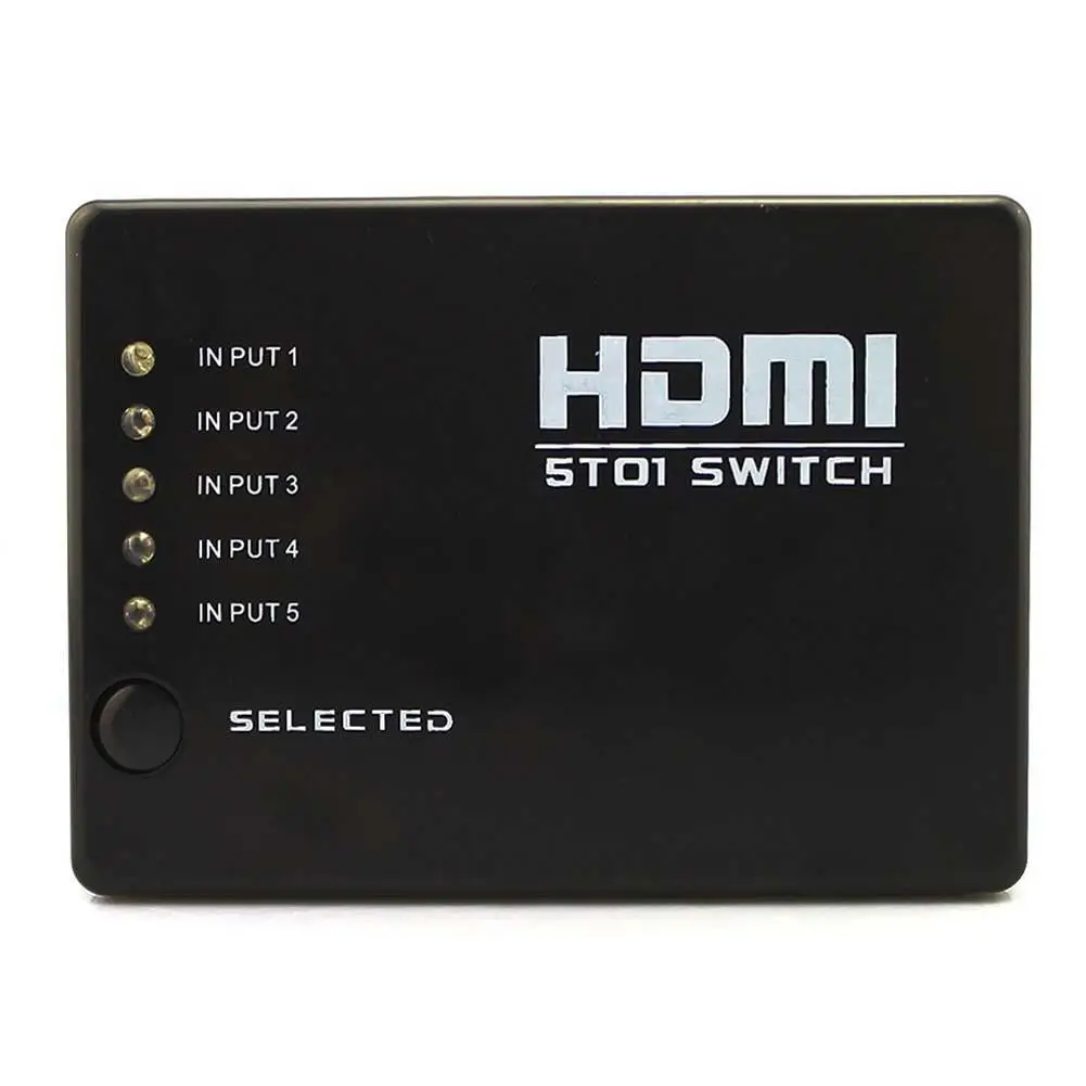 2015 Горячая продажа 5 портов 1080P 3D автоматический HDMI переключатель сплиттер