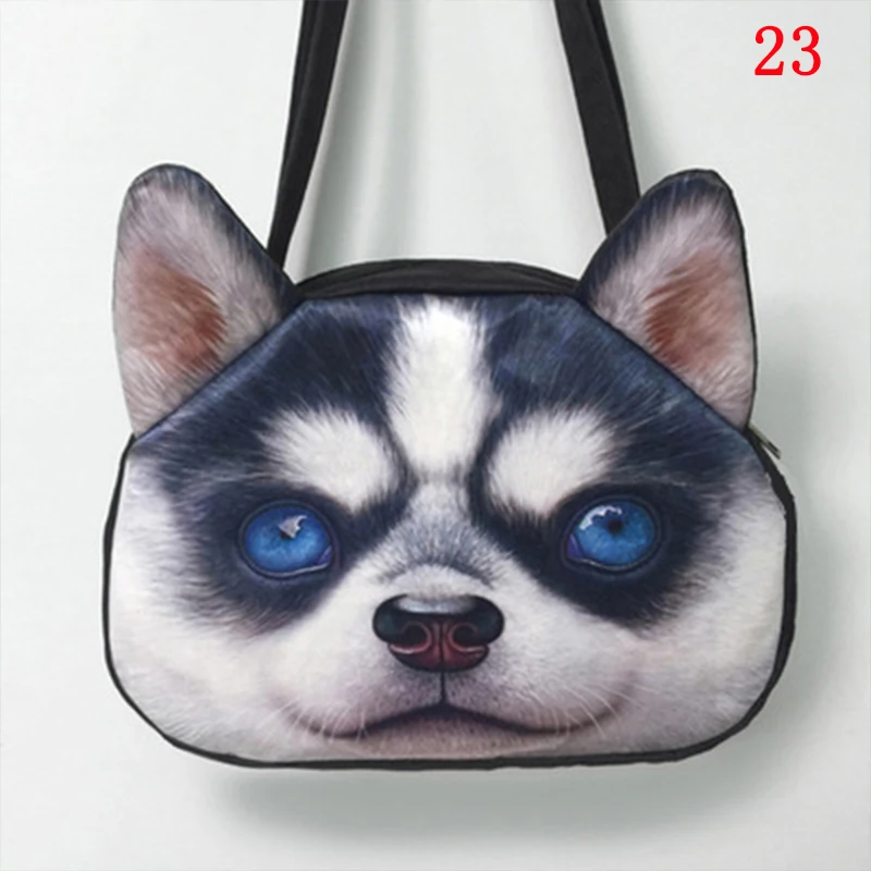 Сумка-мессенджер с 3D рисунком кота и животного маленькая сумочка на плечо в стиле
