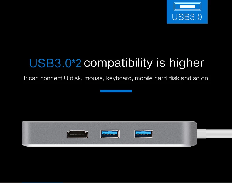 Usb type c thunderbolt 3 Док Станция hdmi ethernet rj45 концентратор адаптер многопортовый usb3.0 usb