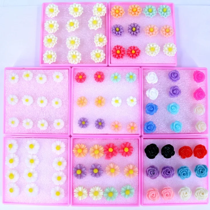 Мода 6 пар/компл. Для мужчин ювелирные изделия женщин круглые серьги гвоздики в