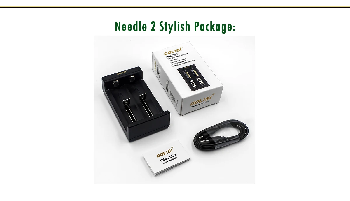 Golisi Needle 1/2/4/6 светодиодный Инди USB Порты и разъёмы Смарт Lite Батарея Зарядное устройство для батарей Li-Ion(литий-ионных) Батарея 2 слота