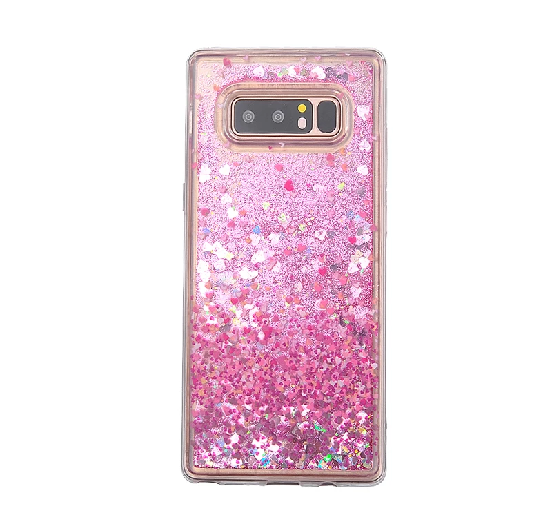 Напиток bottle динамический Жидкий чехол для Samsung Galaxy S6 S7 Edge S8 Plus Bling Star зыбучие пески