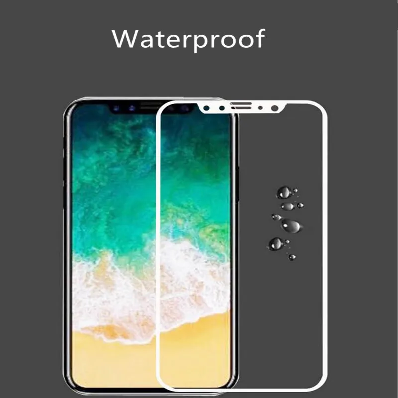 5D Round Curved Edge Tempered Glass For iPhoneX Full Cover Protective Premium Screen Protector Film | Мобильные телефоны и